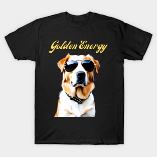 Funny Golden Retriever Portrait T-Shirt